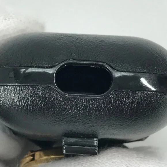 SAINT LAURENT PARIS 635662 logo airpods case key holder Earphone case Black - Picture 4 of 14